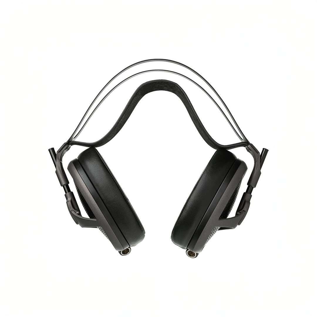 Black over-ear headphones with sleek design
