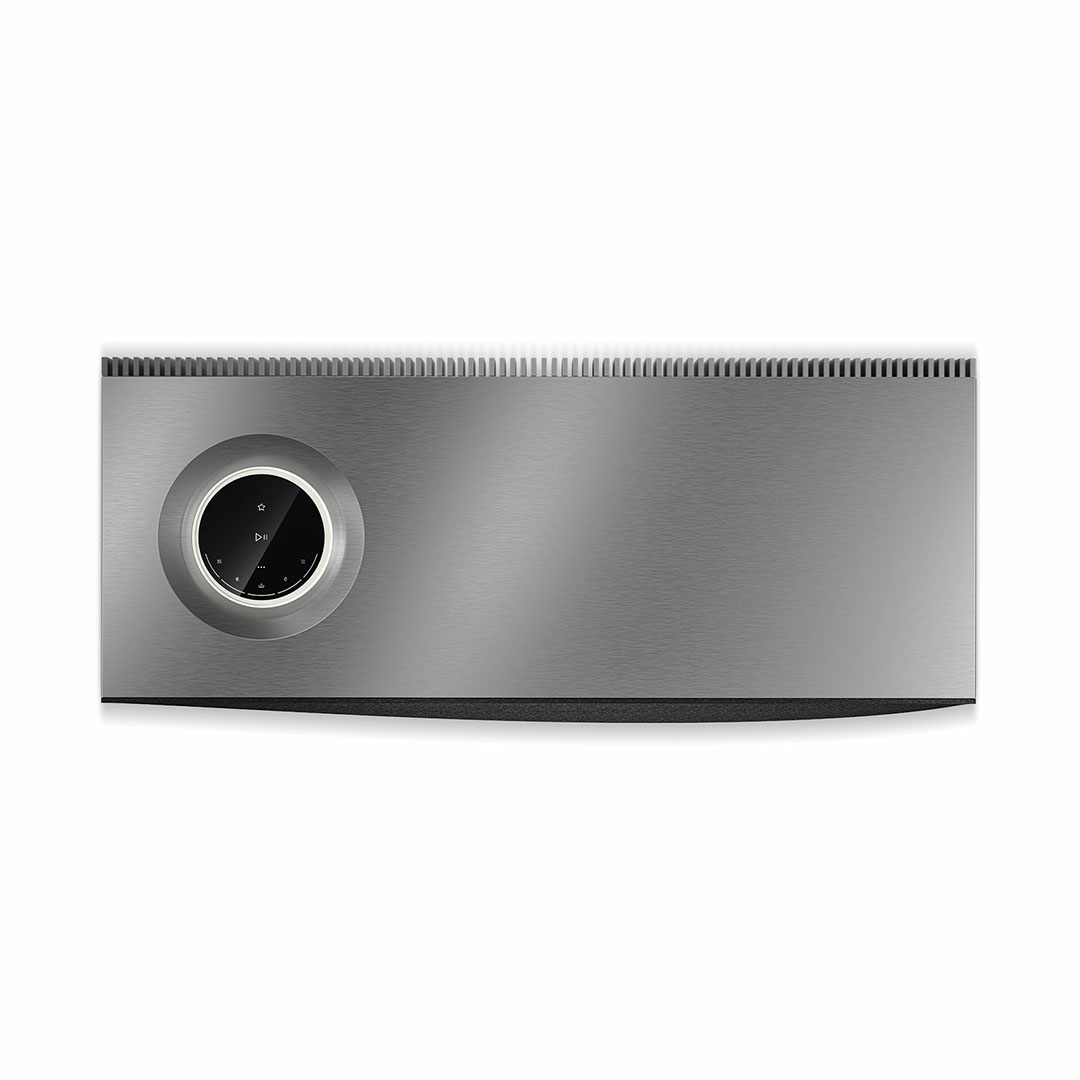Modern stainless steel audio speaker system
