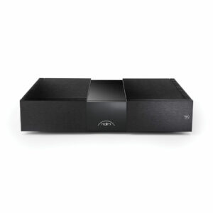 Naim power amplifier, black modern design