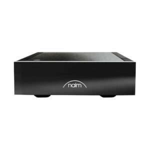 Naim black audio amplifier front view