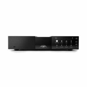 Black high-fidelity audio streaming device by Naim.