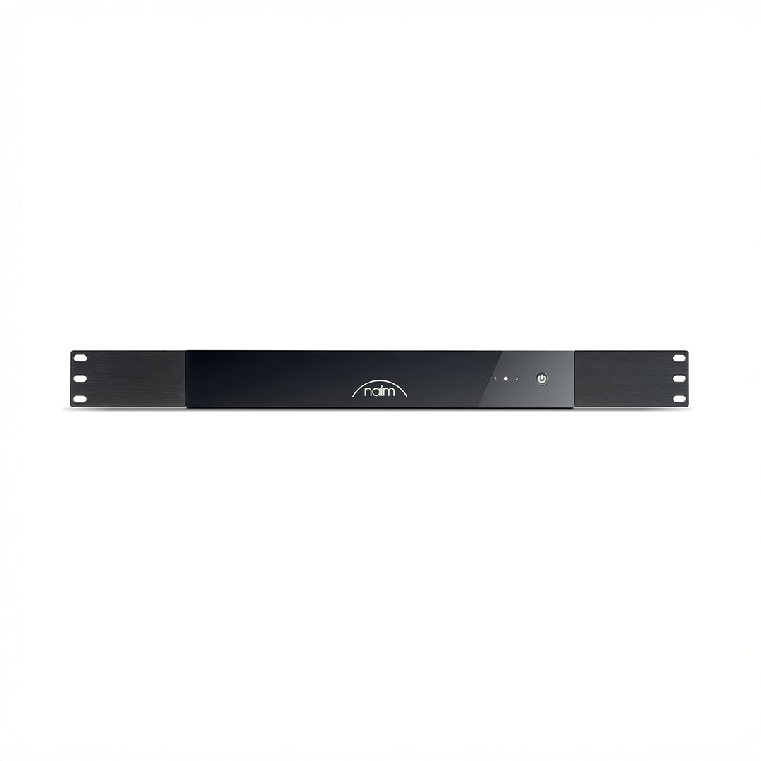 Naim rack mount audio system front view