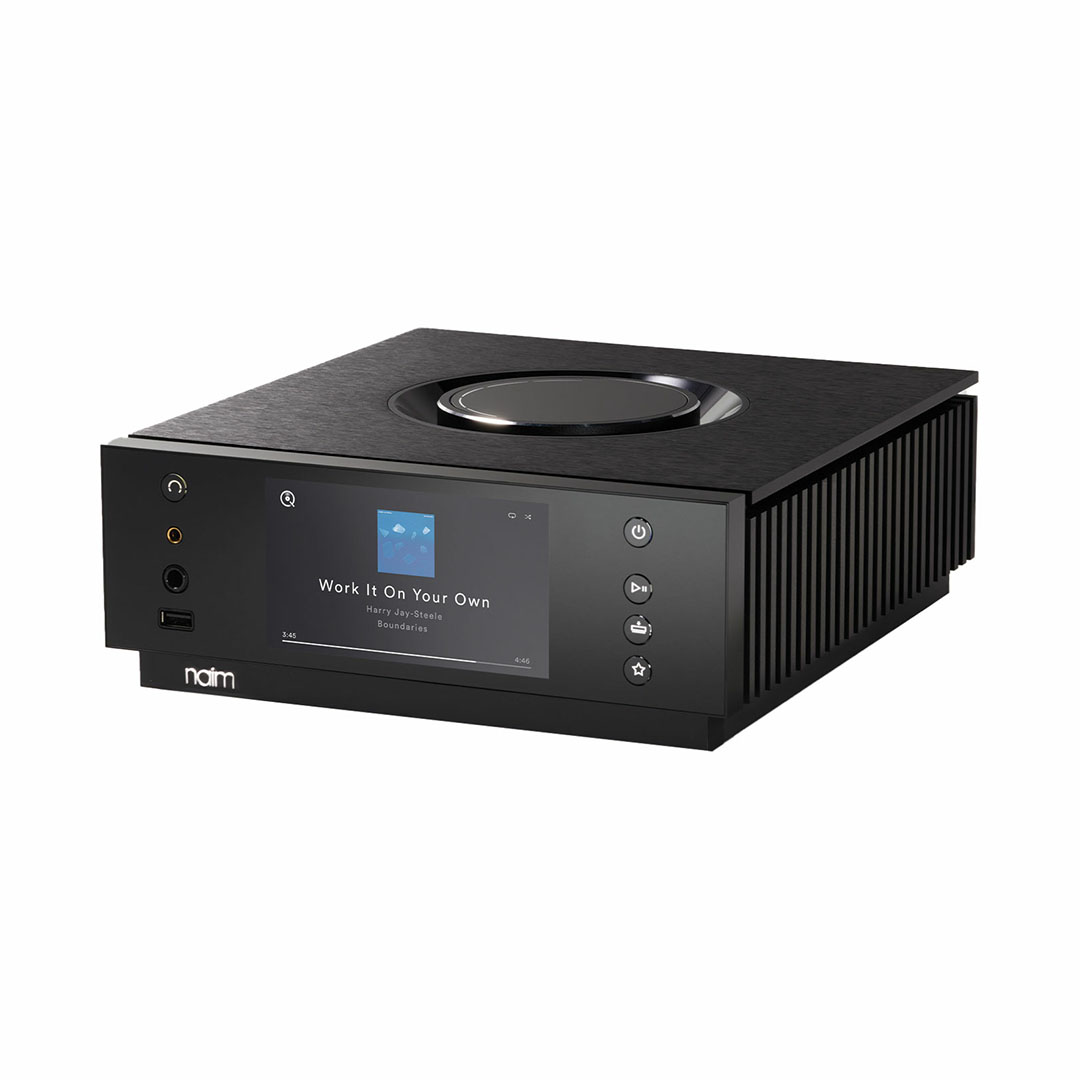 High-end audio player with digital display.