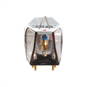 Front view of turntable cartridge.