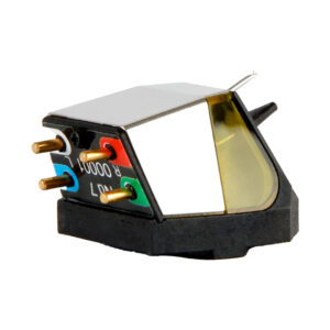 Turntable cartridge with colored connectors and stylus