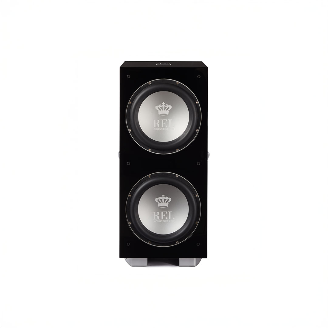 Dual subwoofer in black casing