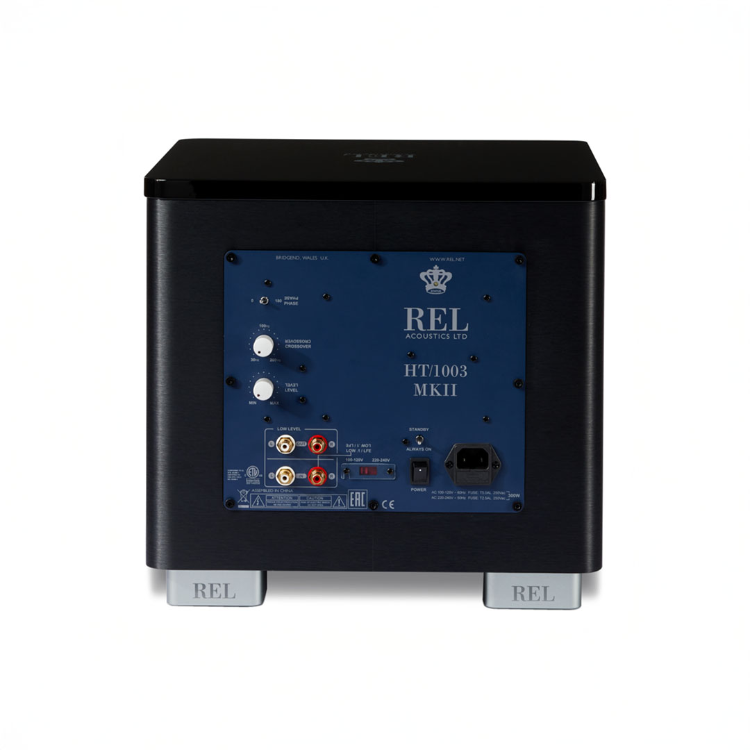 REL Acoustics subwoofer HT/1003 MKII rear panel view