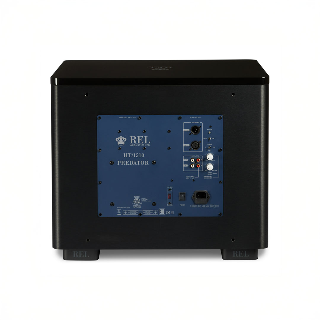 REL Acoustics HT/1510 Predator subwoofer rear view