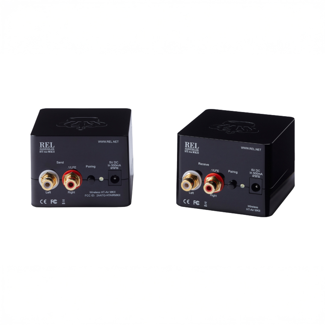 REL wireless audio transmitter and receiver pair