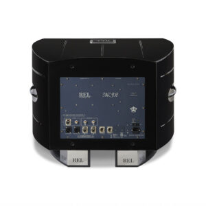 Back view of REL No.32 audio equipment