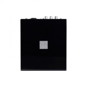 Silver square tile with embossed letters R.E.L.