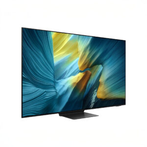 Modern flat-screen TV with vibrant display.