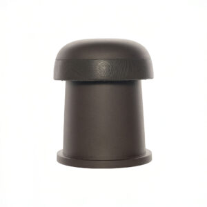 Brown roof ventilation cap isolated on white background.