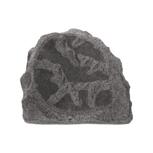 Rock-shaped outdoor speaker with textured surface