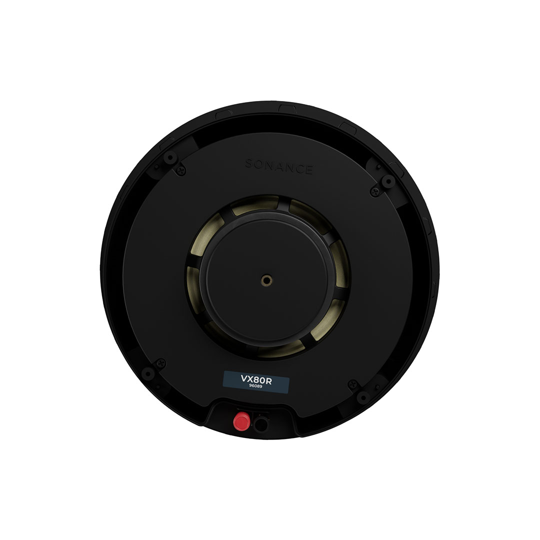 Ceiling speaker, black, round, VX80R model