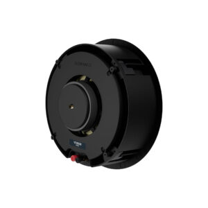 Black circular Sonance speaker, side view