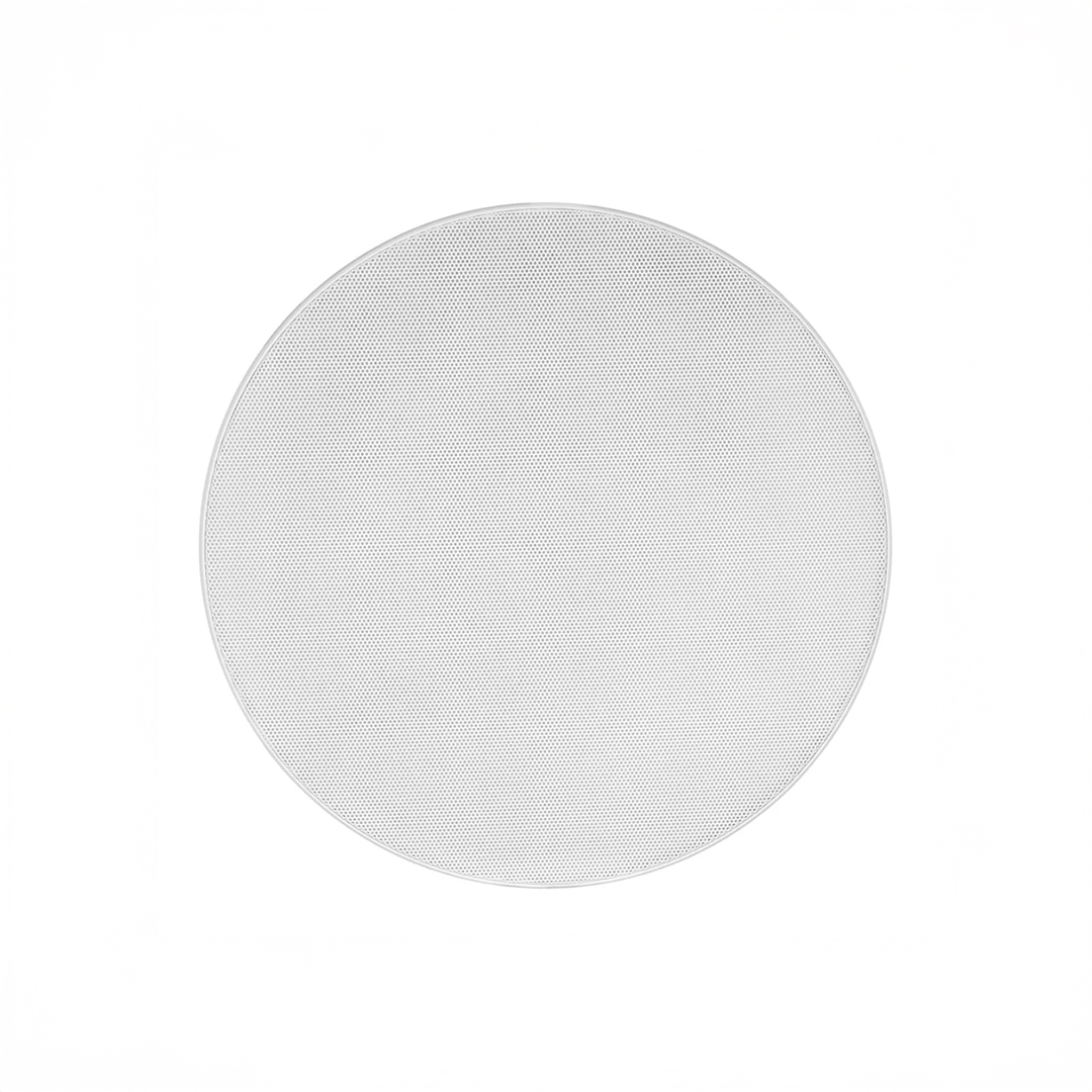 Circular ceiling speaker with white grille