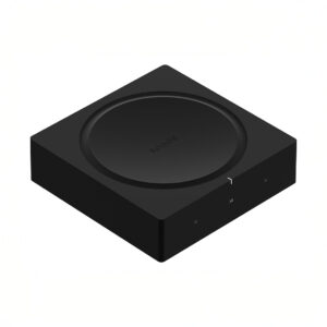 Black Sonos amplifier with sleek design