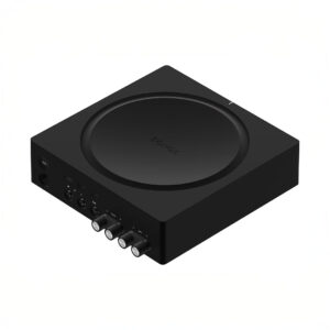 Black Sonos amp with multiple connectors