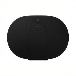 Black oval speaker with Sonos logo.
