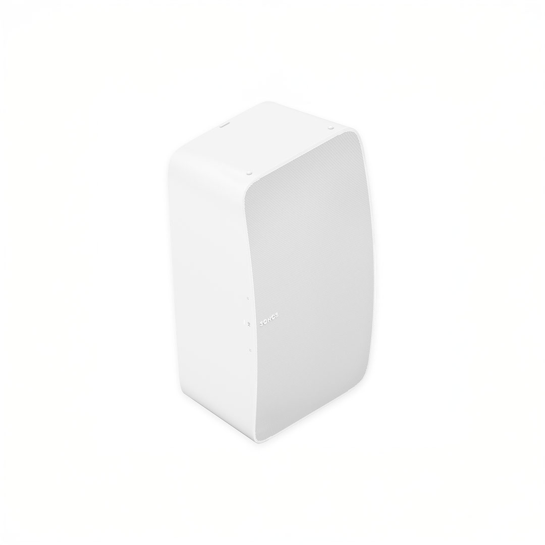 White speaker on a plain background.