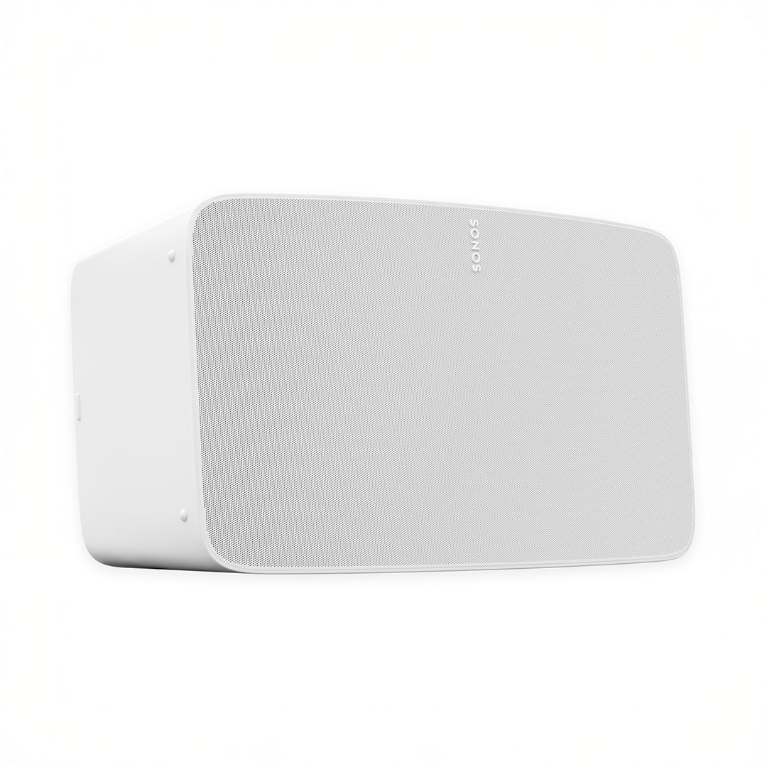 White wireless speaker with sleek design