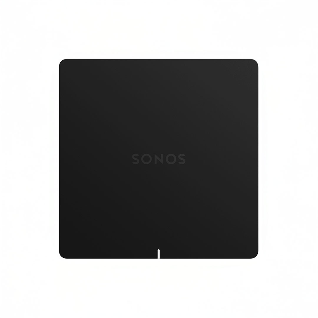 Sonos black subwoofer front view