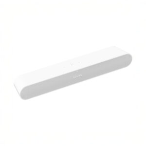 White soundbar on white background