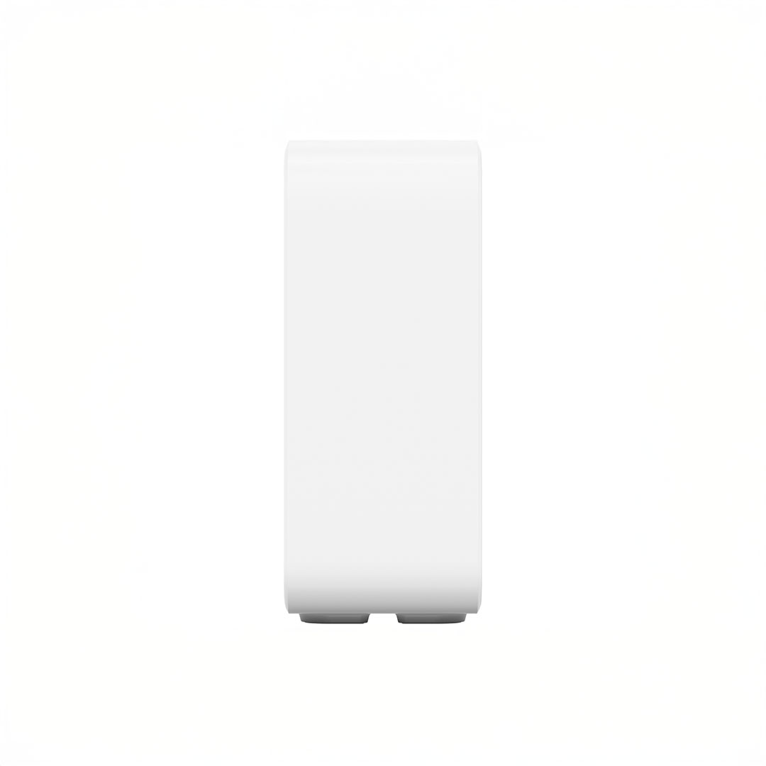 White vertical rectangular device on a blank background.