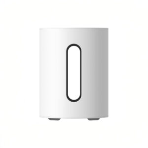 White cylindrical wireless router with vertical slot