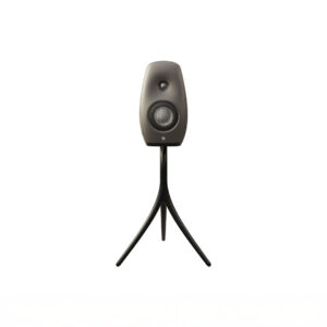 Modern speaker on tripod stand
