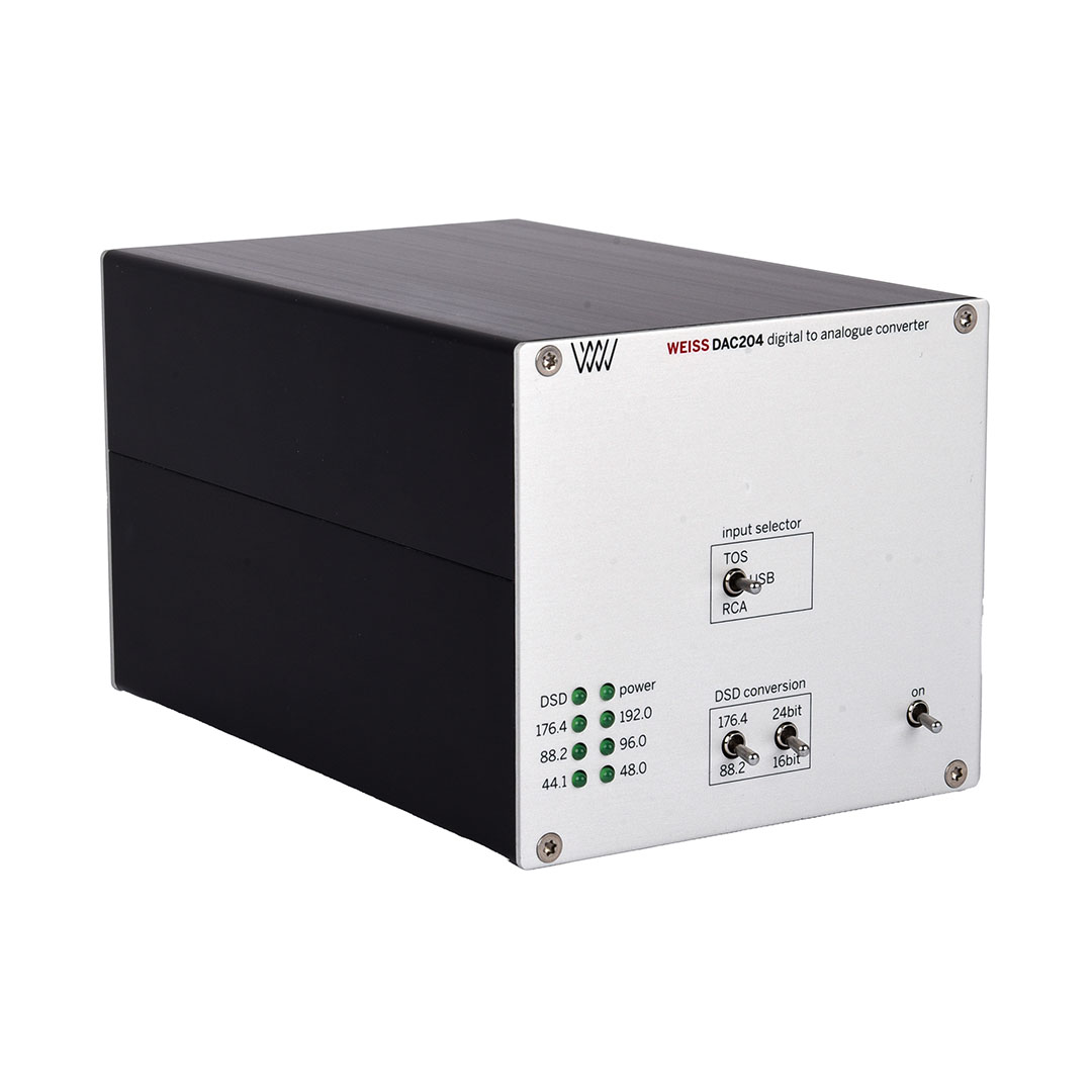 Digital to analogue converter device with input selector.