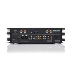 Back view of audio amplifier connections.