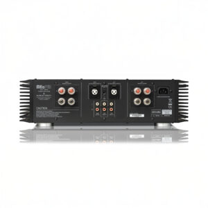 Rear view of audio power amplifier.