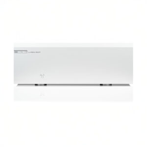 White audio amplifier by Musical Fidelity.