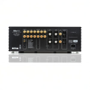 Back view of audio preamplifier with connectors.