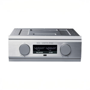 Nu-Vista preamp with dual knobs and display.