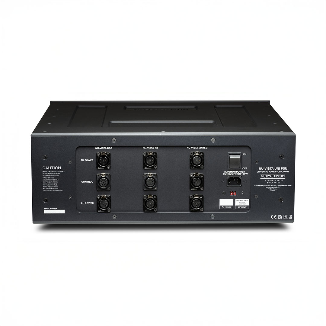 Rear view of audio power supply unit.