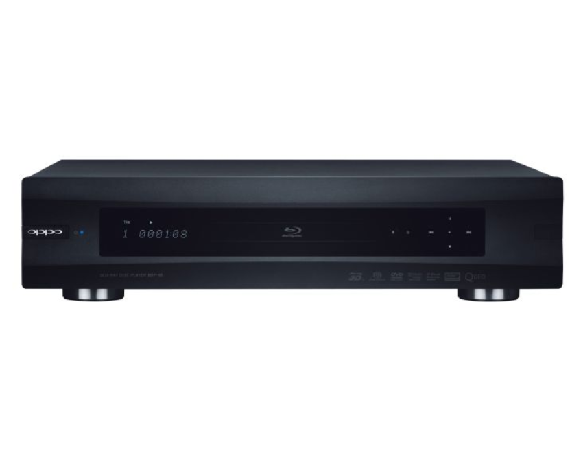 Black Blu-ray player front view