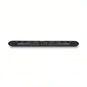 Black soundbar with visible internal components.