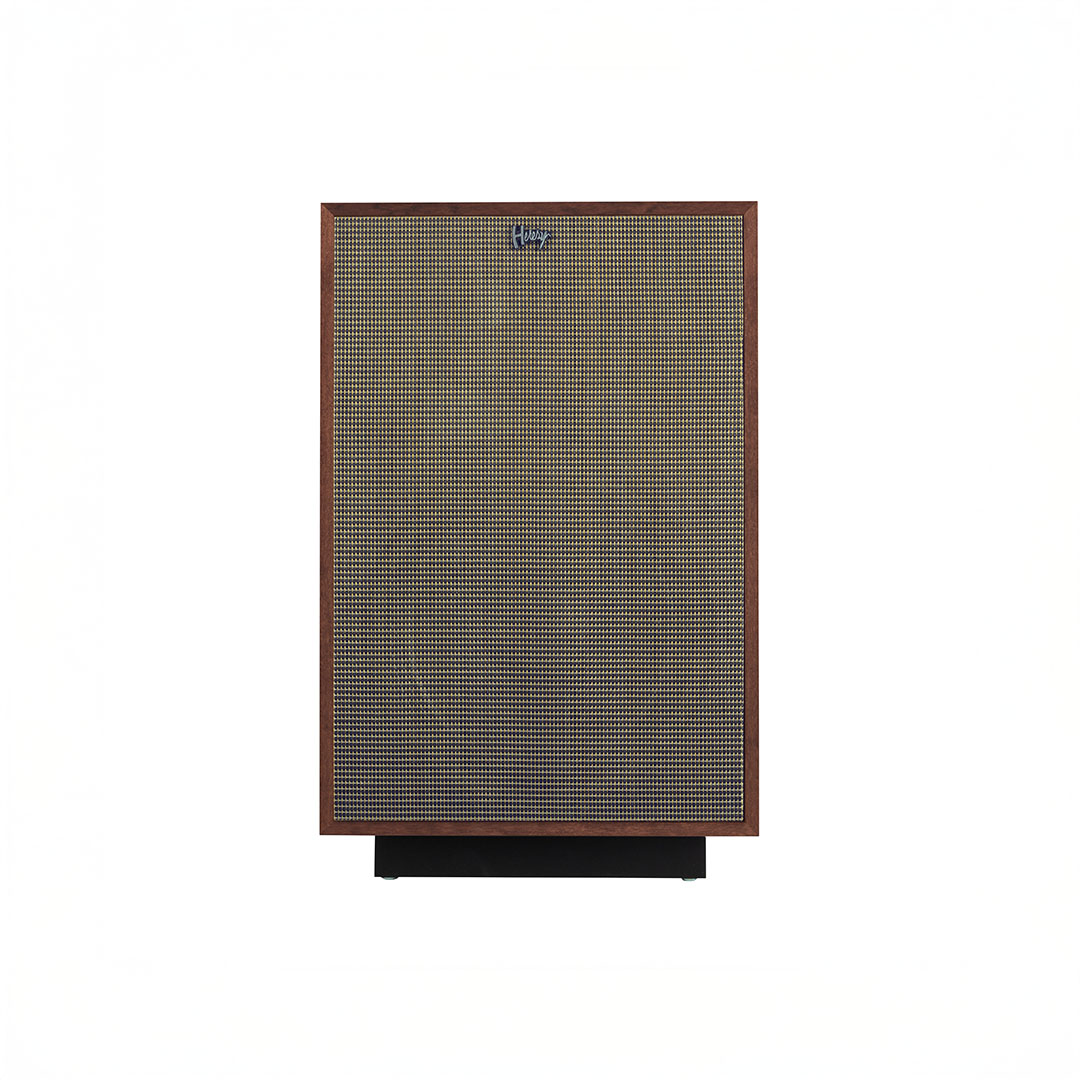 Vintage Klipsch Heresy speaker with wooden frame