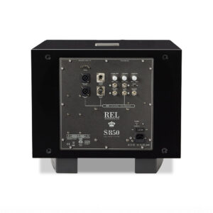 REL S/850 subwoofer rear panel connections