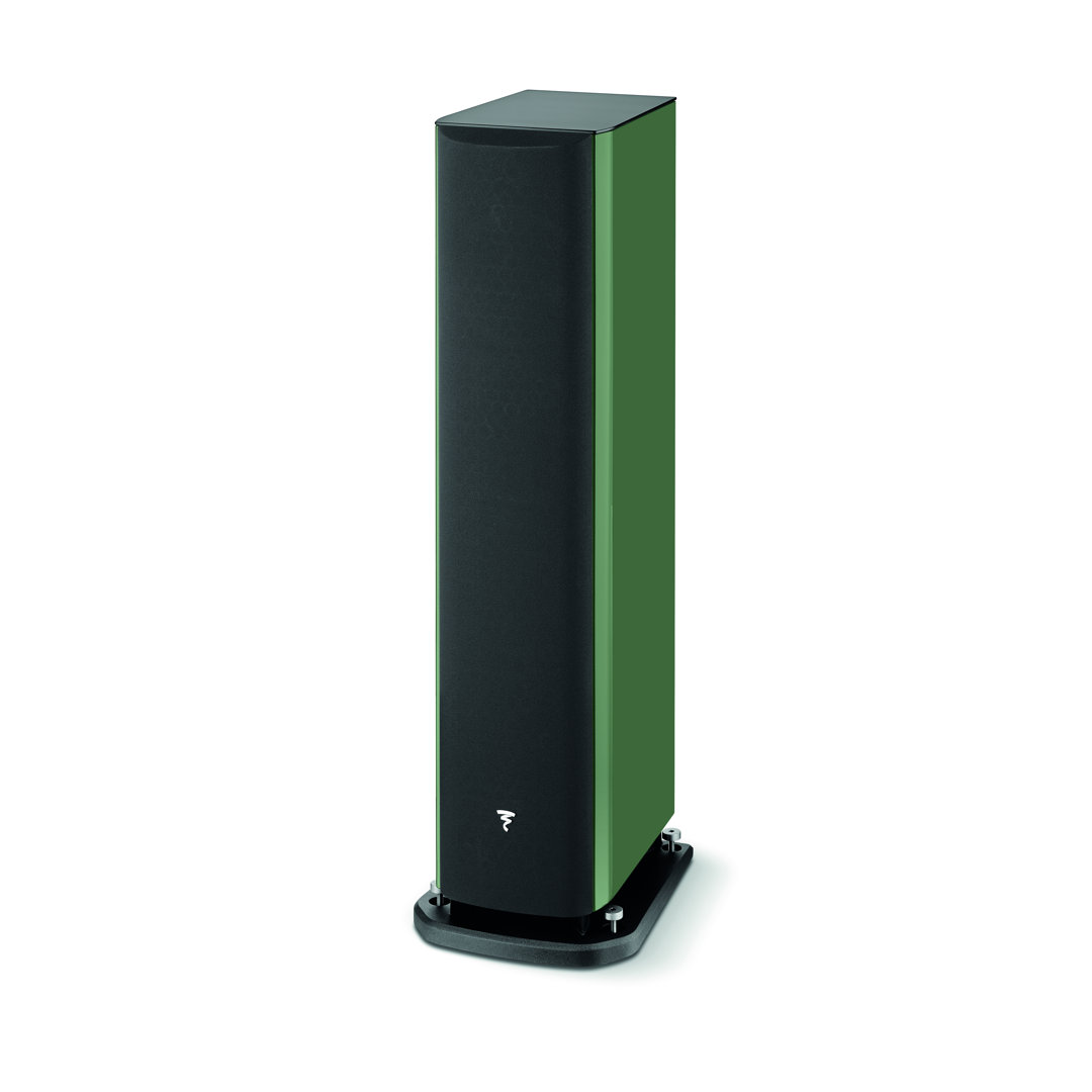 focal-aria-evo-x-n2-moss-green-product-image-2 Focal Aria Evo X N°2 floorstanding speaker in Moss Green with grille