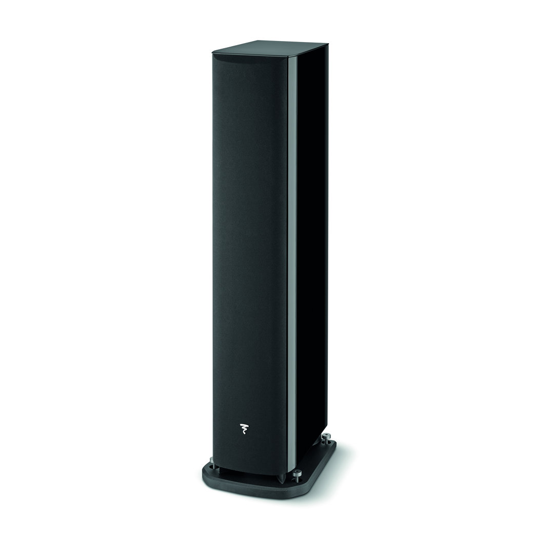focal-aria-evo-x-n3-black-high-gloss-product-image-2 Focal Aria Evo X N°3 floorstanding speaker in Black High Gloss with grille