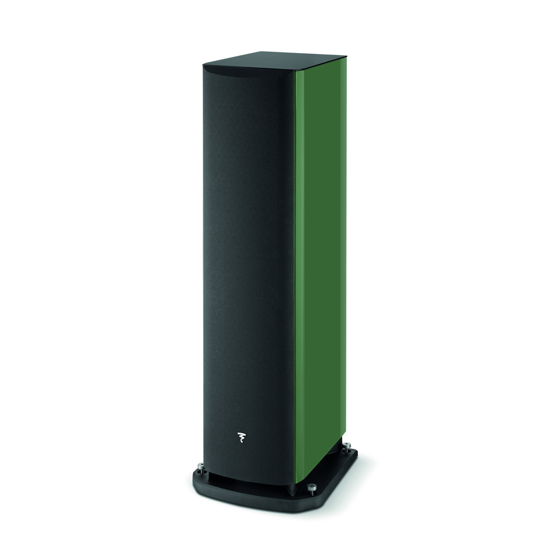 focal-aria-evo-x-n4-moss-green-product-image-2 Focal Aria Evo X N°4 floorstanding speaker in Moss Green with grille