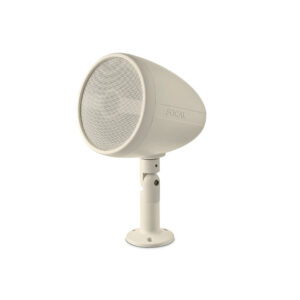 focal-od-sat-5-light-product-image-1 Focal Littora OD Sat 5 garden speaker in light finish on a base