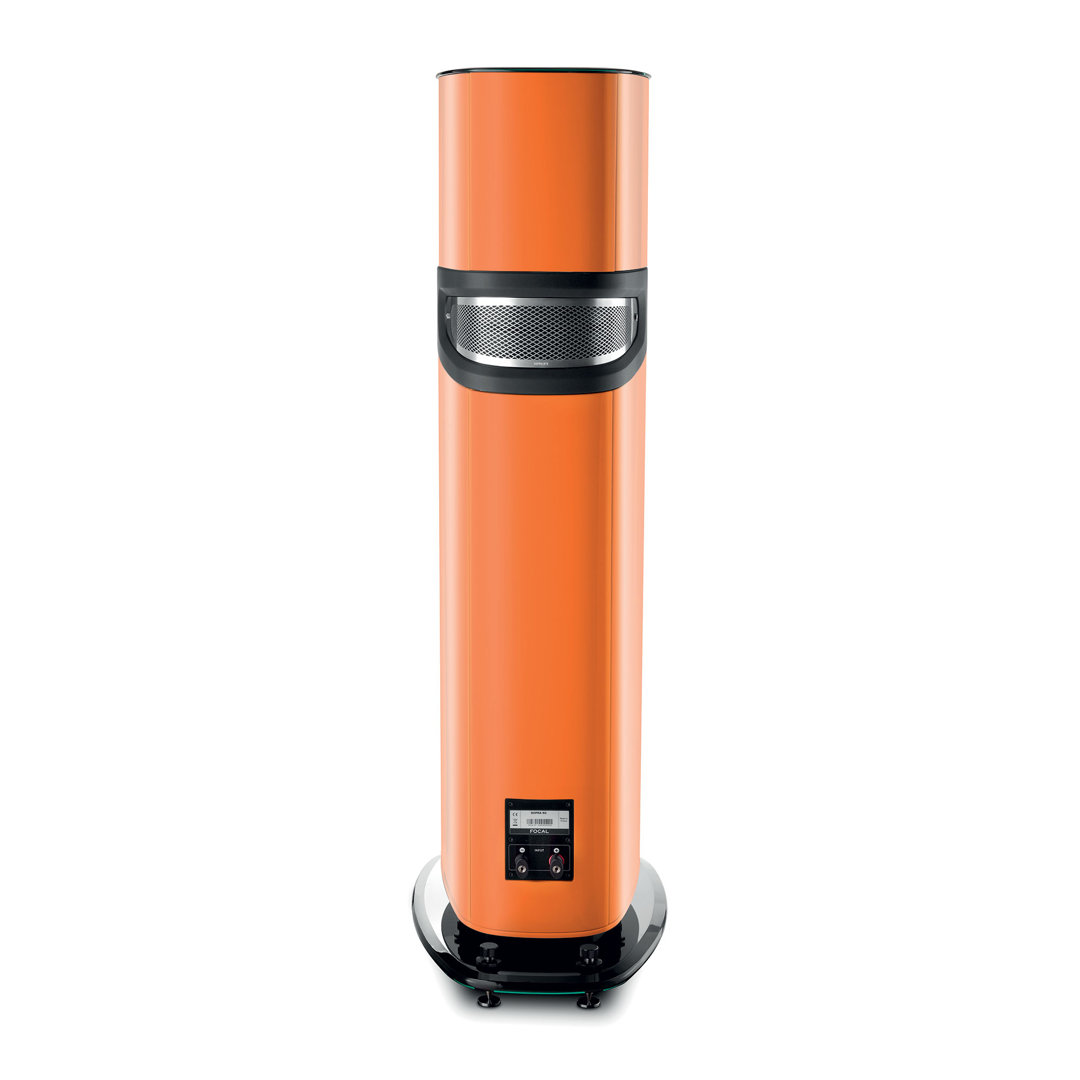 focal-sopra-n2-orange-high-gloss-product-image-3 Focal Sopra N°2 floorstanding speaker in Orange High Gloss, rear view