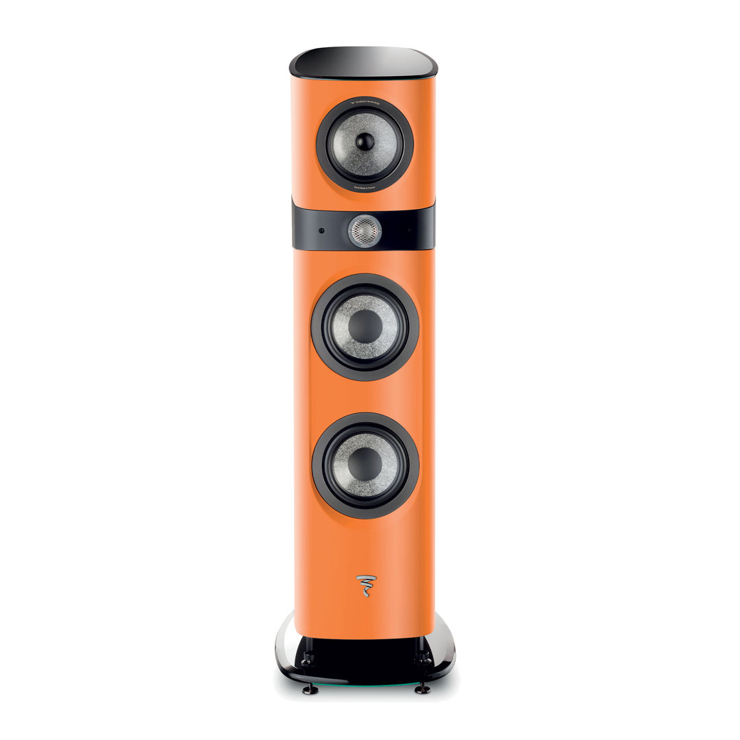 focal-sopra-n2-orange-high-gloss-product-image-4 Focal Sopra N°2 floorstanding speaker in Orange High Gloss, front elevation