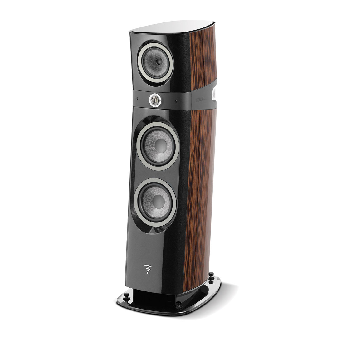 focal-sopra-n3-macassar-ebony-product-image-1 Focal Sopra N°3 floorstanding speaker in Macassar Ebony, front view
