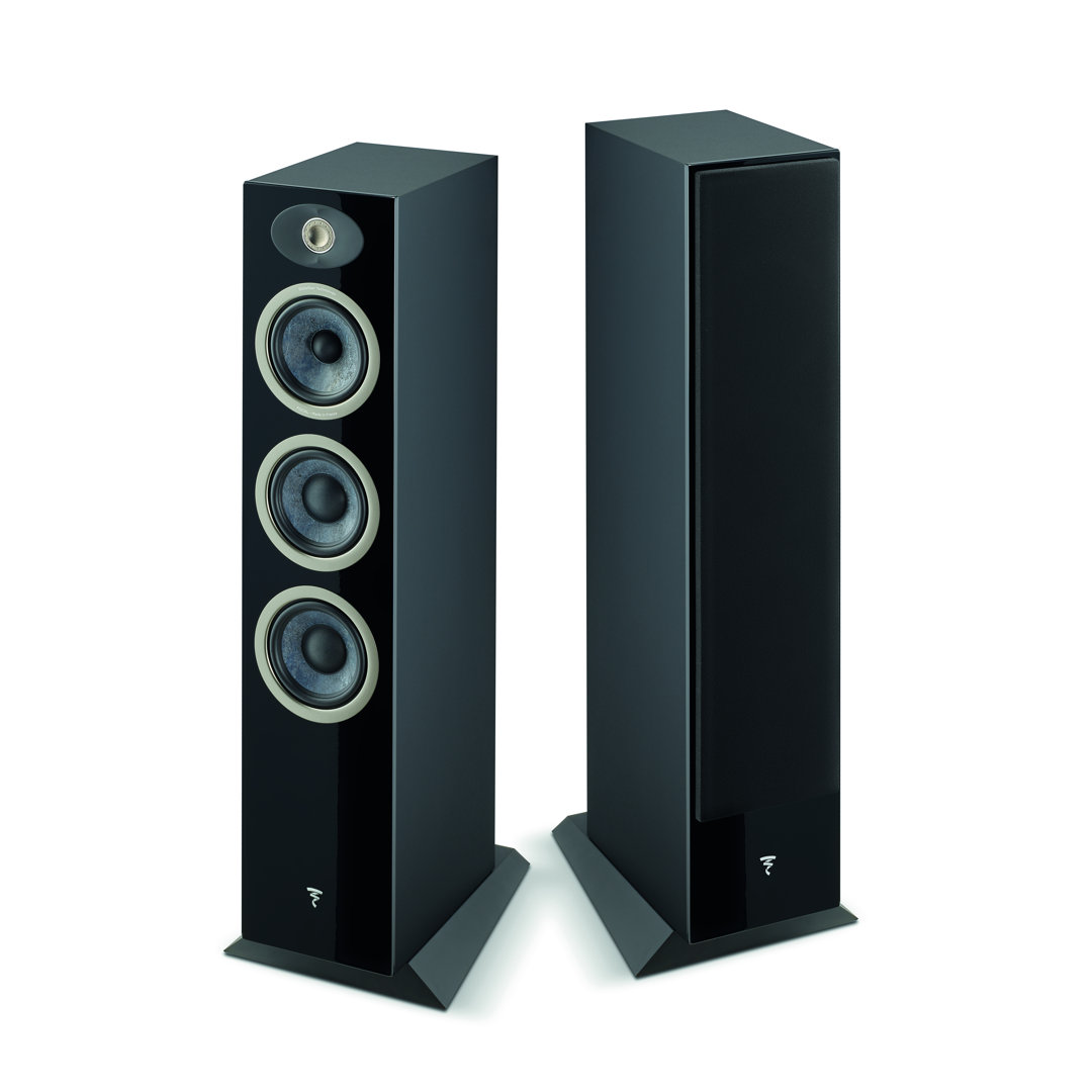 focal-theva-n2-black-high-gloss-product-image-1 Pair of Focal Theva N°2 floorstanding speakers in Black High Gloss